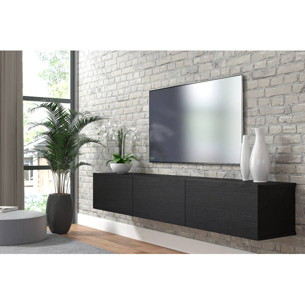 Wrought Studio Ozge Floating Minimalist TV Stand for up to 80" TV Wall